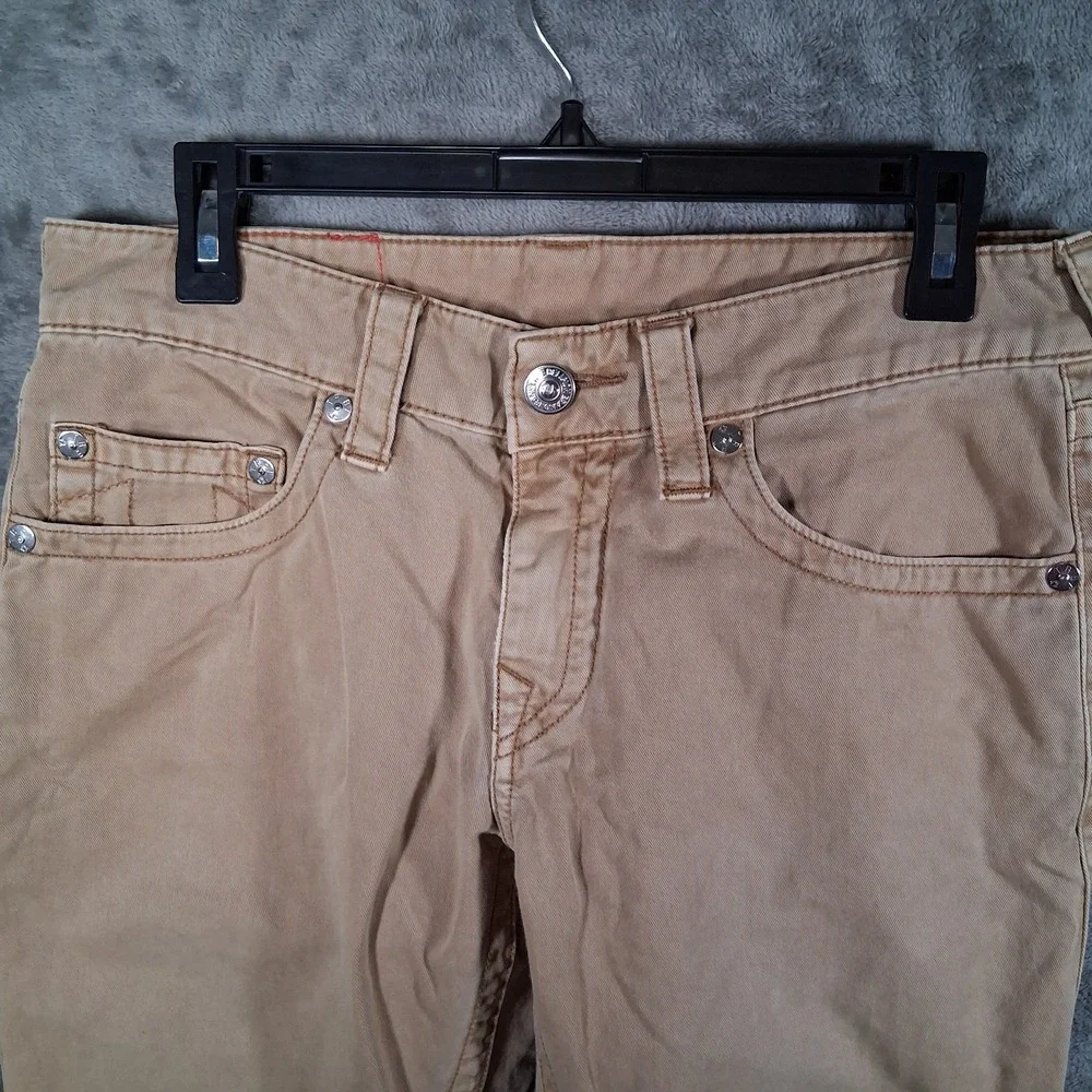 True Religion Slim Color Straw Mens 30‎ Inseam 33 Rare To Find  MEGJ19EDI Read